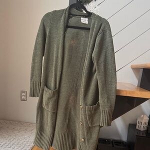 Hippie Rose Forest Green Cardigan